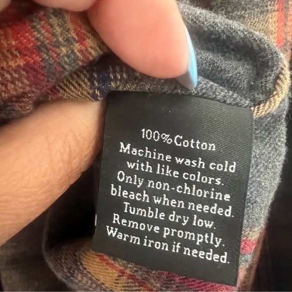 Rock & Republic Plaid Flannel Button Down Shirt Size XL - Picture 5 of 5